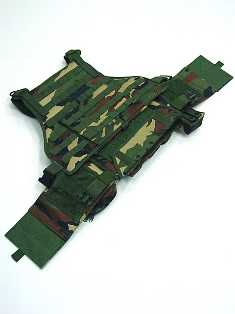 Тактический USMC MOD Molle штурмовая пластина Перевозчик боевой жилет Лесной Камуфляж