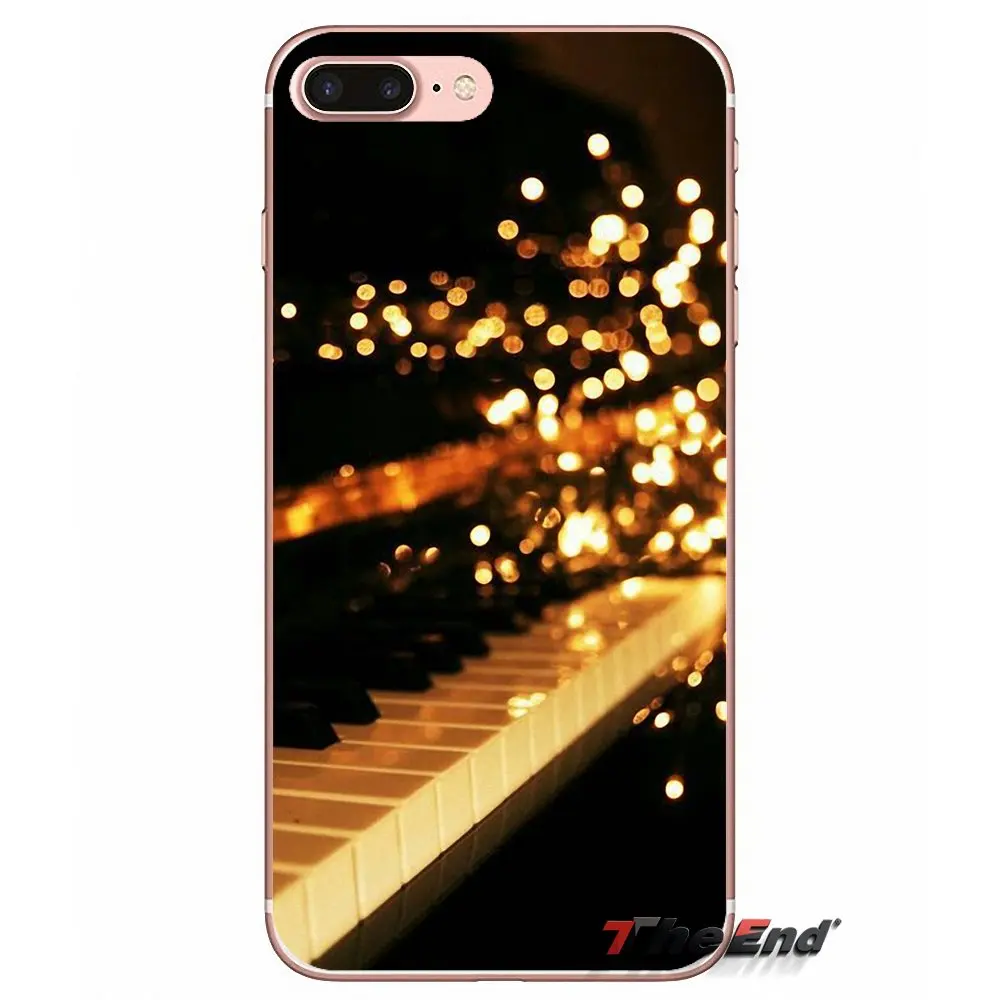Мягкий чехол для HTC One M7 M8 A9 M9 M10 E9 Plus Desire 630 530 626 628 816 820 Motorola G G2 G3 Rainbow Piano Key color Keyboard |
