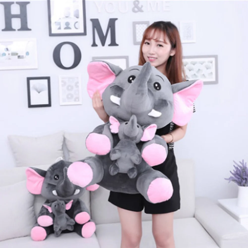 

Fancytrader Cuddly БОЛЬШОЙ плюшевый слон, игрушки для мамы и ребенка, милый аниме слон, кукла для детей, подарок 70 см, 28 дюймов