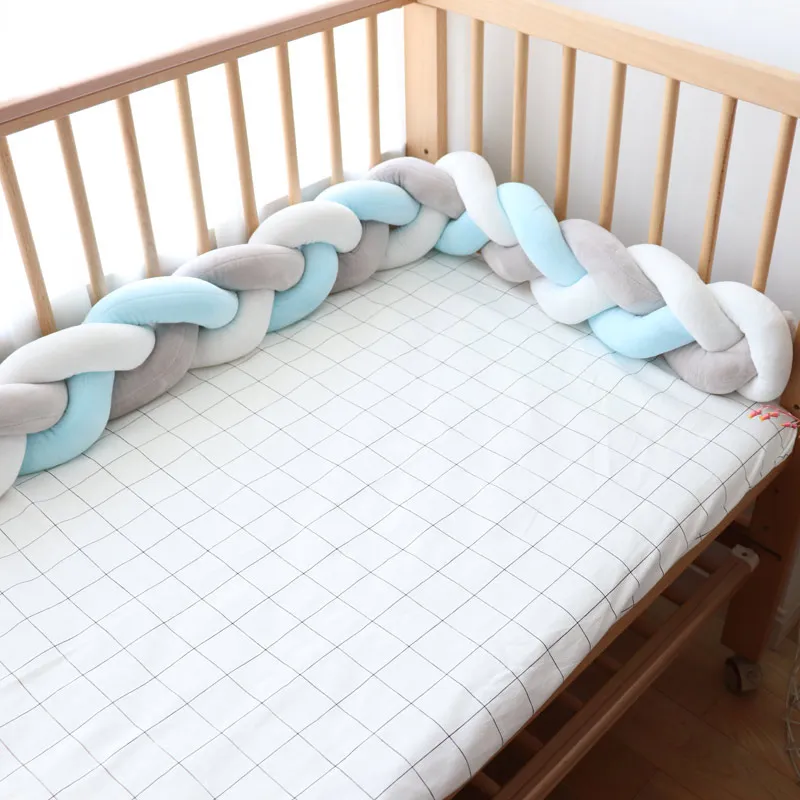 Бампер для детской кровати детские постельные принадлежности с узлом в