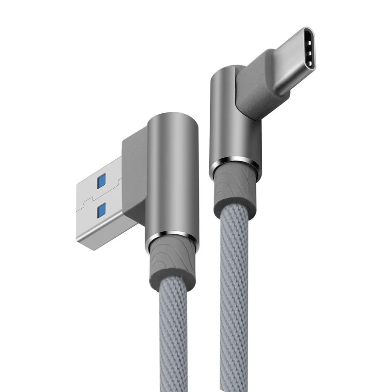 Usb type C кабель для зарядного устройства быстрой зарядки 90 градусов type-C кабель для передачи данных для LG V40 V35 ThinQ V30 Q7 G7 G6 G5 UCB C шнур