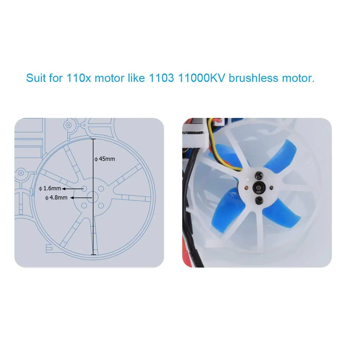 Beta75X 2 S Whoop Рамка комплект с комплектами 40 мм 4 детали лопасти 1 5 вал синий для 75