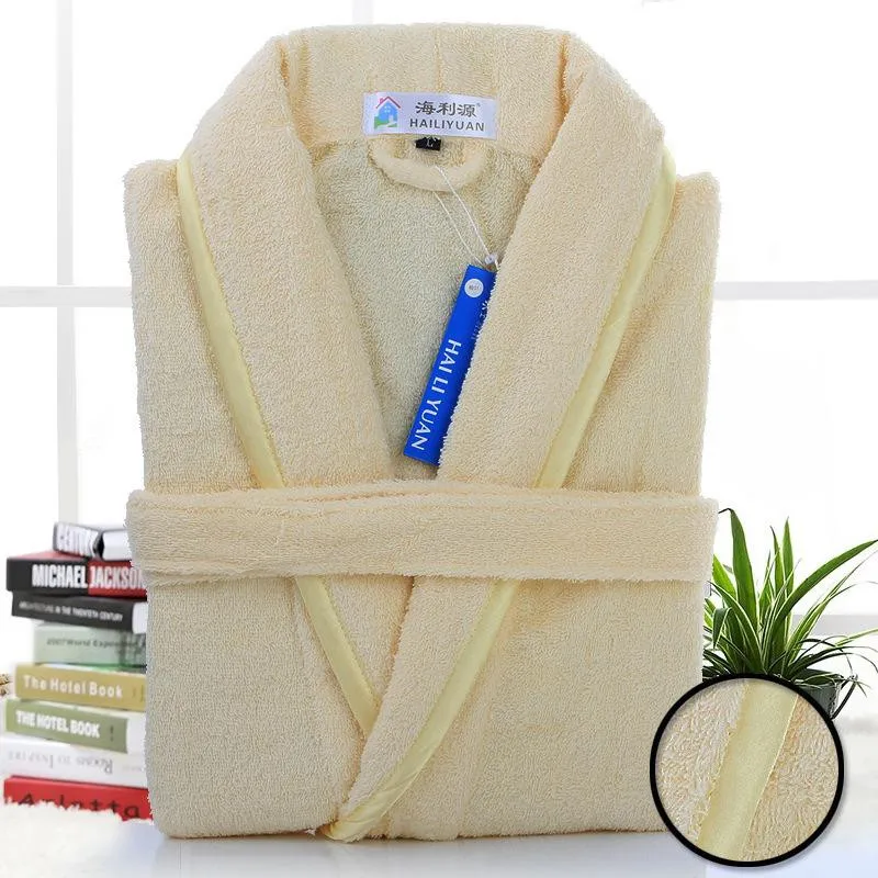 Махровые банные халаты мужской зимний банный халат из 100% хлопка утепленное