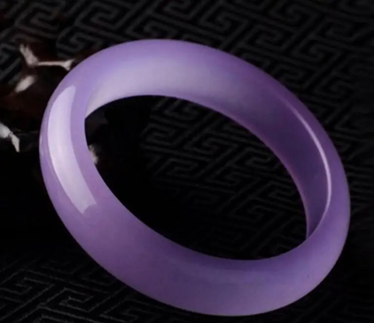 

cuff purple Quartzitic jades BEAUTIFUL sweet women charm bangle bracelet luck 58-62MM Free Shipping