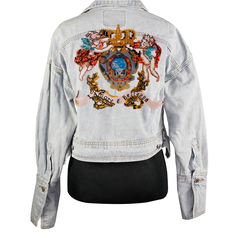 Fashion Brand Angel Crown Badges Embroidery Applique Cross stitch Patches for Garment Decorated Sewing Supplies A64 | Дом и сад