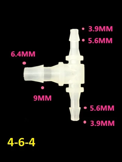 1 шт./лот K614B Малый Т Тип PE водопровод снижение тройник шланг муфта разъем аквариума запчасти в убыток США Беларусь Украина