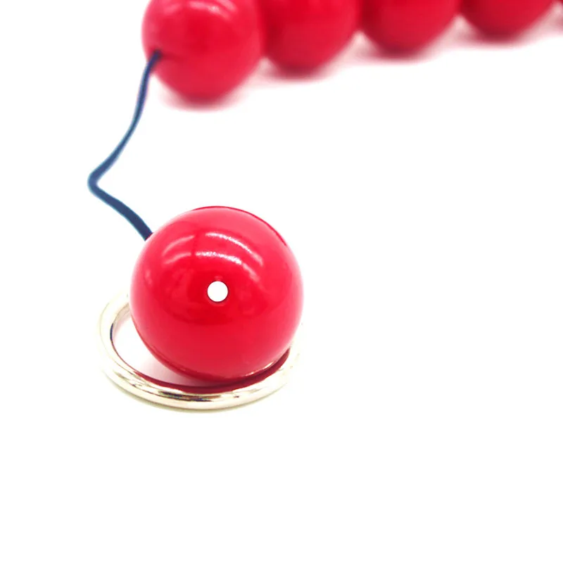 5 красных жемчужных бусин Анальная пробка большой шар секс-игрушки для лесбиянок