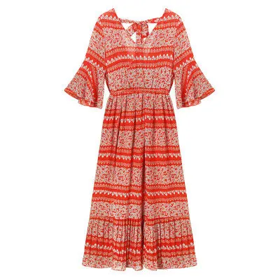 Платье для беременных с V-образным вырезом и цветочным принтом | Мать ребенок