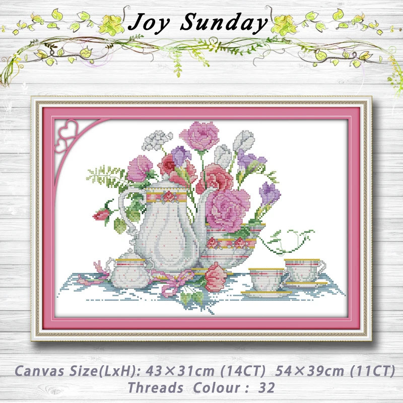 Розовая роза настольная ваза для цветов dmc 14CT 11CT Счетный набор крестиков оптовая