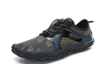 1910Blackshoes Clorts/Мужская водонепроницаемая обувь; дышащая сетчатая обувь без пятки; быстросохнущие пляжные тапочки; нескользящая обувь для плавания - Цвет: 1910Blackshoes