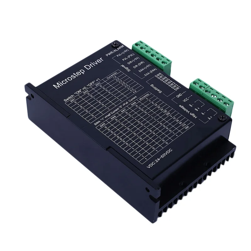 DM542A 2/4 фаза Nema23 гибридный шаговый драйвер 4.2A микроконтроллер контроллер CNC 18В ~ 50В