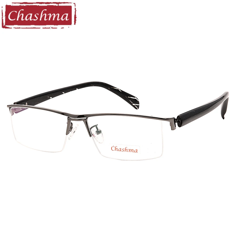 Бренд Chashma, спортивный стиль, полуоправа, чистый титан, оправа, ацетат, дужки, высокое качество, очки для глаз, оправа для мужчин