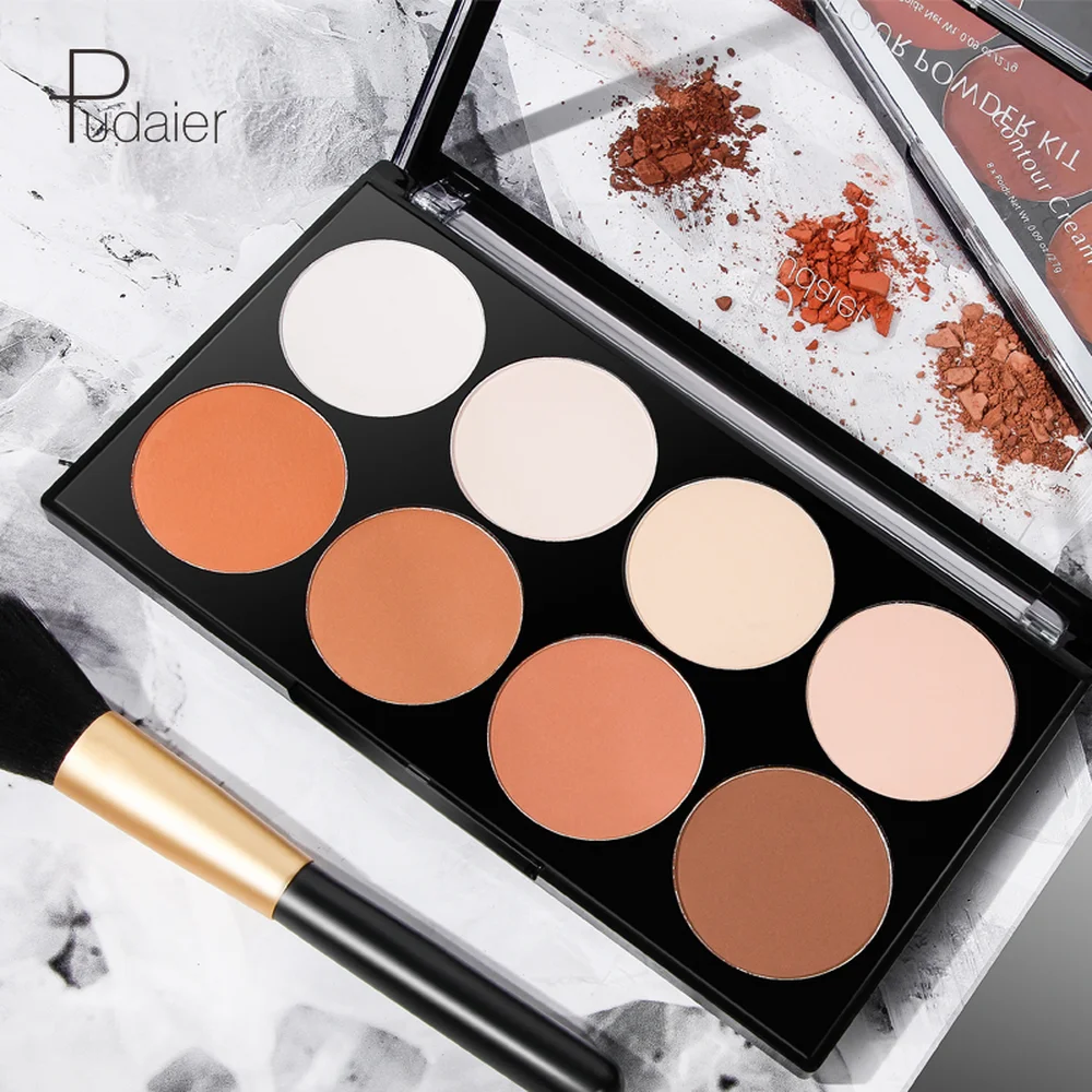 Pudaier Face highlighter пудра палитра корректирующий консилер мощность макияж 3D лицо