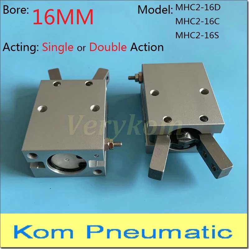 Пневматический цилиндр захвата пальцев газовый зажим 16 мм воздушный поршень