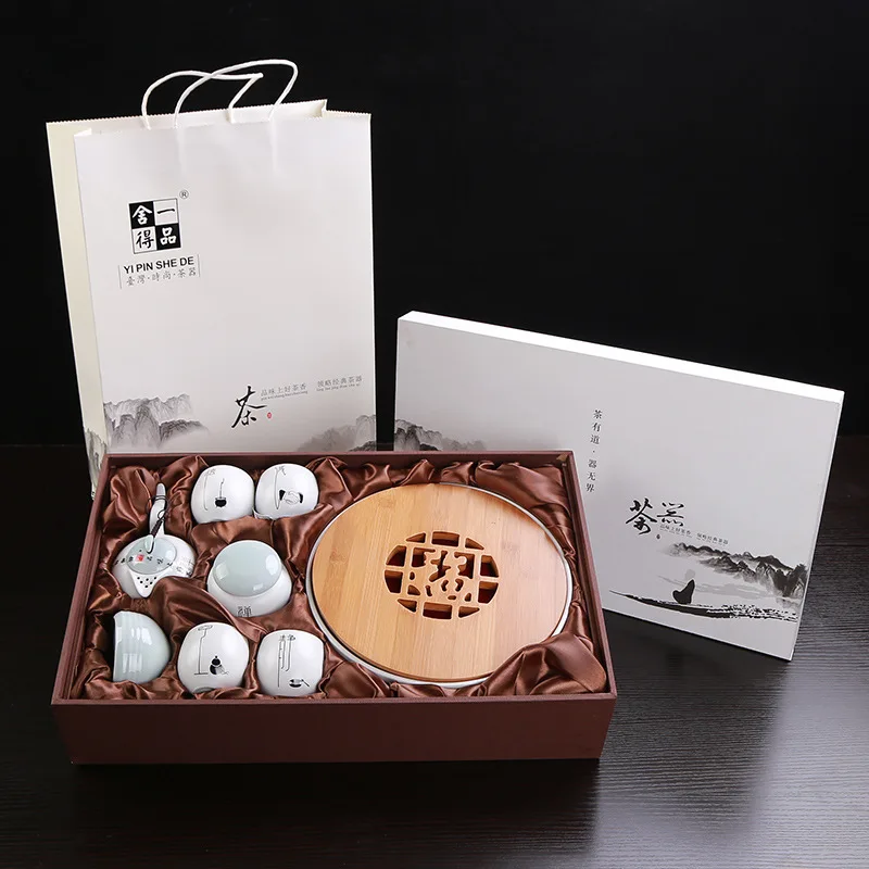 25.5*25.5*4.5cm A pot of four cups home outdoor travel tea sets set kiln elegant pots gifts | Дом и сад