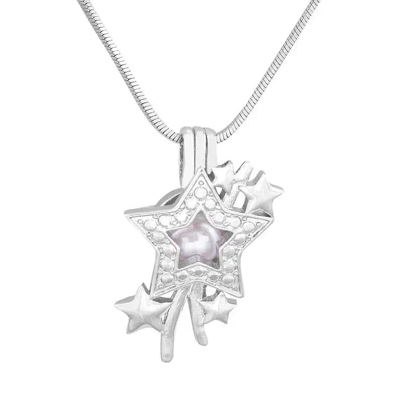 Новый дизайн Love Wish Pearl Angel of Mercy клетка кулон жемчуг жемчужная бусина медальон