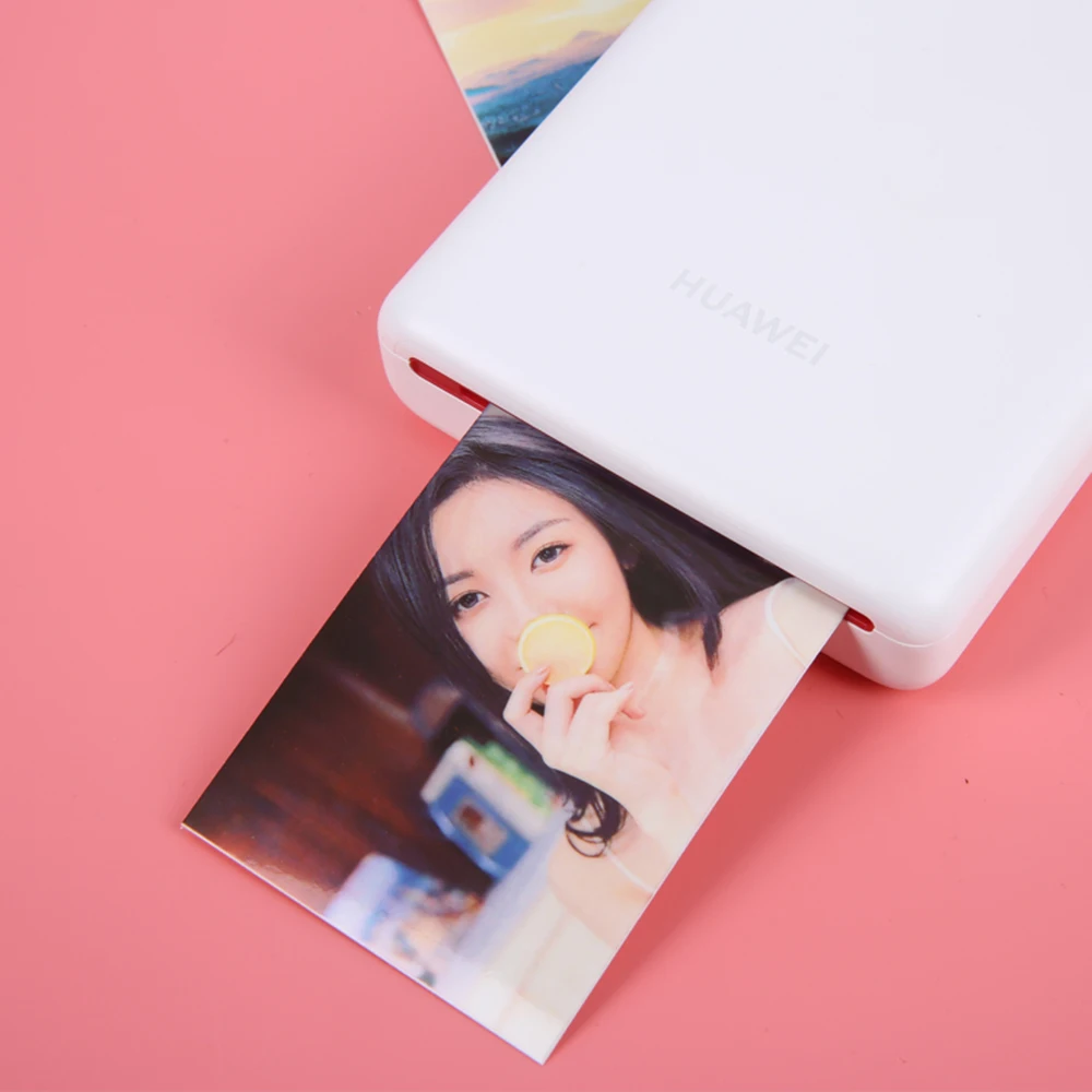 Zink AR фотопринтер 300 точек/дюйм huawei сублимационные портативные телефонные принтеры 500mA