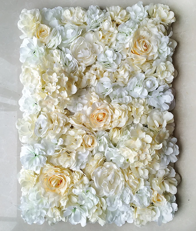 light yellow Искусственных цветов miss rose настенный свадебный Декор цветок настенный Свадебный фон украшение пионы Гортензия Шелковый цветок - Цвет: light yellow