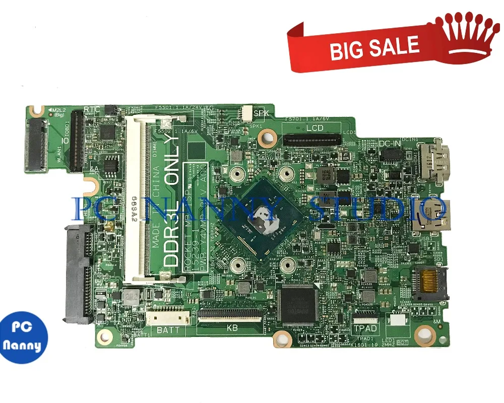 PCNANNY 067YYK 67YYK для Dell Inspiron 11 3162 3164 материнская плата ноутбука 15239 1 N3700