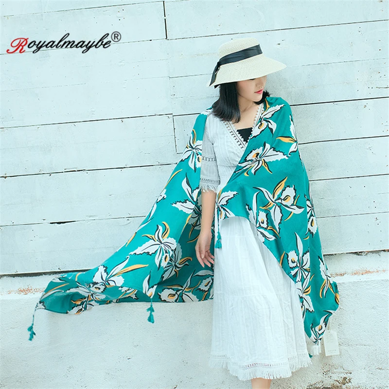 Royalmaybe, шаль, женский летний шарф, хлопок, лен, шарфы, для путешествий, солнцезащитный крем, пляжное полотенце, накидка, фабричная