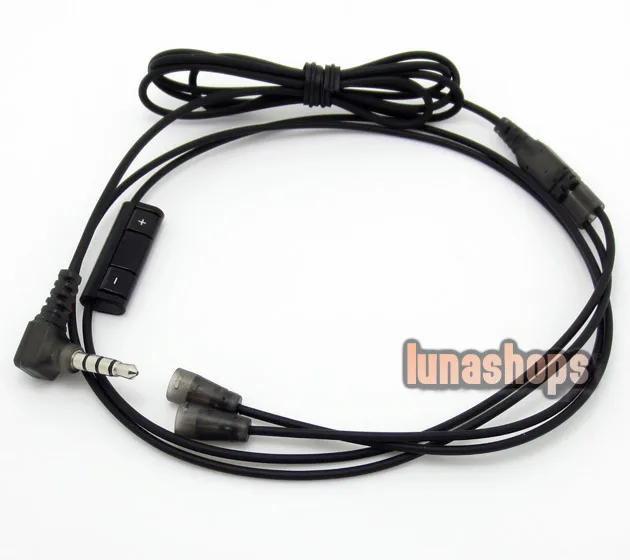

LN003262 1.2m With Remote volume control and Mic Cable Upgrade For Sennheiser IE8 IE80 earphone headset