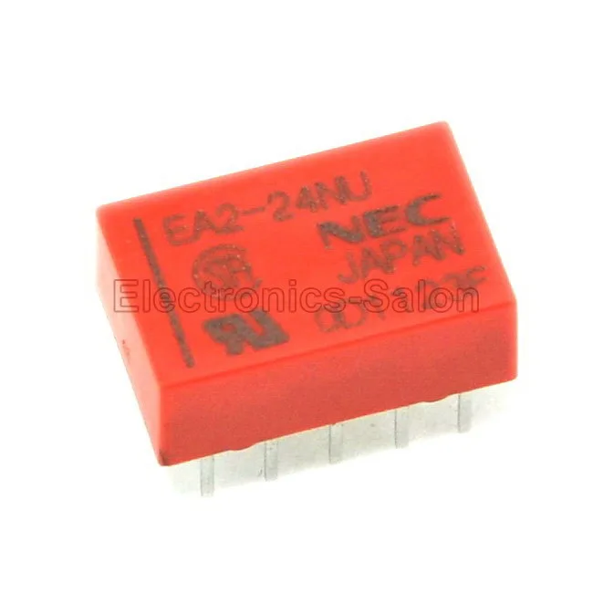 (20 шт./лот) EA2 24NU DIP Сигнальное реле DC 24V плоские Тип DPDT/2 Form A|relay 24v dc|relay dcrelay |