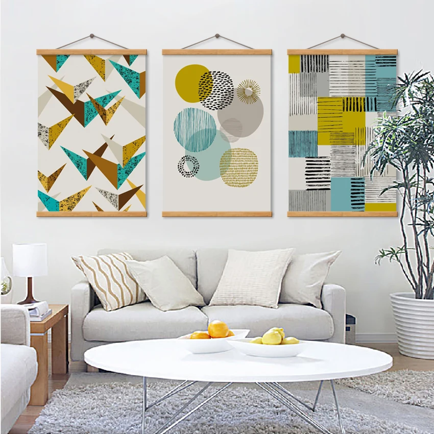 

Nordic Decoration Home Wall Art Poster Minimalist Geometric Mosaic Art Pattern Canvas Painting Modular Picture for Bedroom Decor