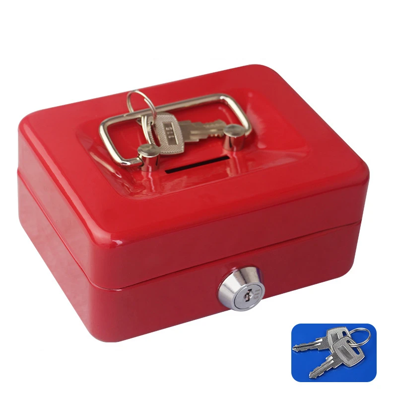 Практичный мини-контейнер для денег из нержавеющей стали с замком безопасности