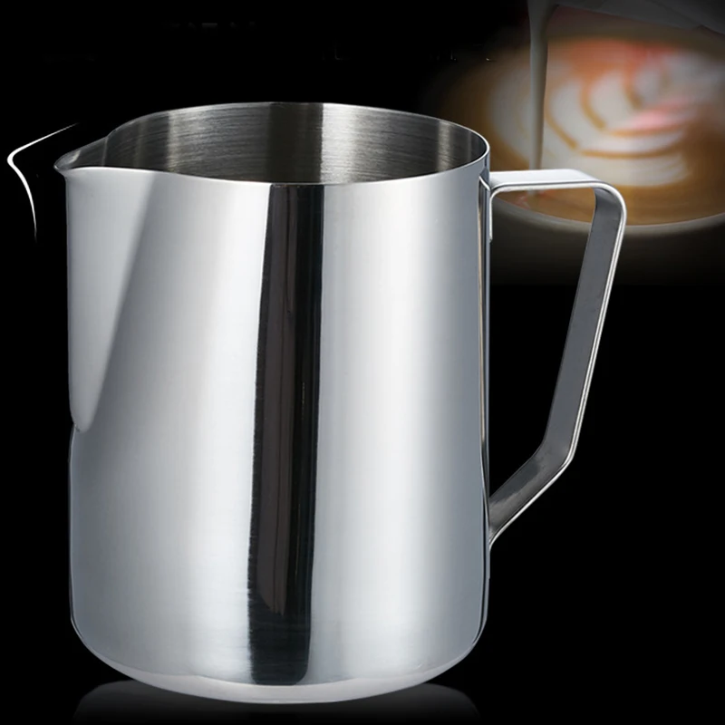 Новый кувшин для кофе и молока плотный ЛАТТЕ из нержавеющей стали со шкалой | Дом