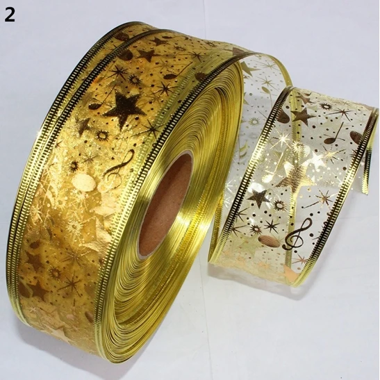 Lace Star Coloured Ribbon Christmas Tree decorations For ornaments Gift Ornaments | Дом и сад