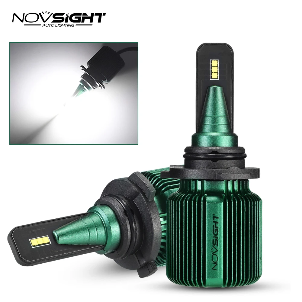 NOVSIGHT новая одежда для маленькой девочки 2 шт H7 светодиодный 10000LM/пара мини-автомобиль лампы для передних фар H4 светодиодный H11 H13 9005 9006 фары HB3 HB4 авто светодиодный лампы