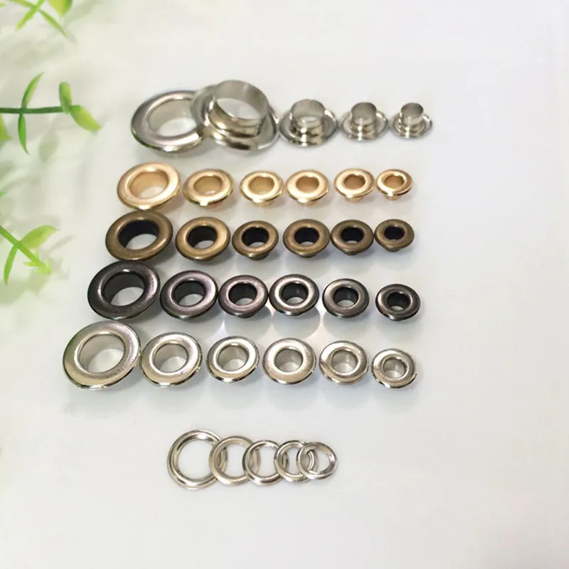 XUNZHE DIY материалы 3,5 мм 50 шт. люверсы. С заклепками. А. Петлица. Разноцветные пряжка. Шнурки глаз металлическое отверстие ушко инструмент