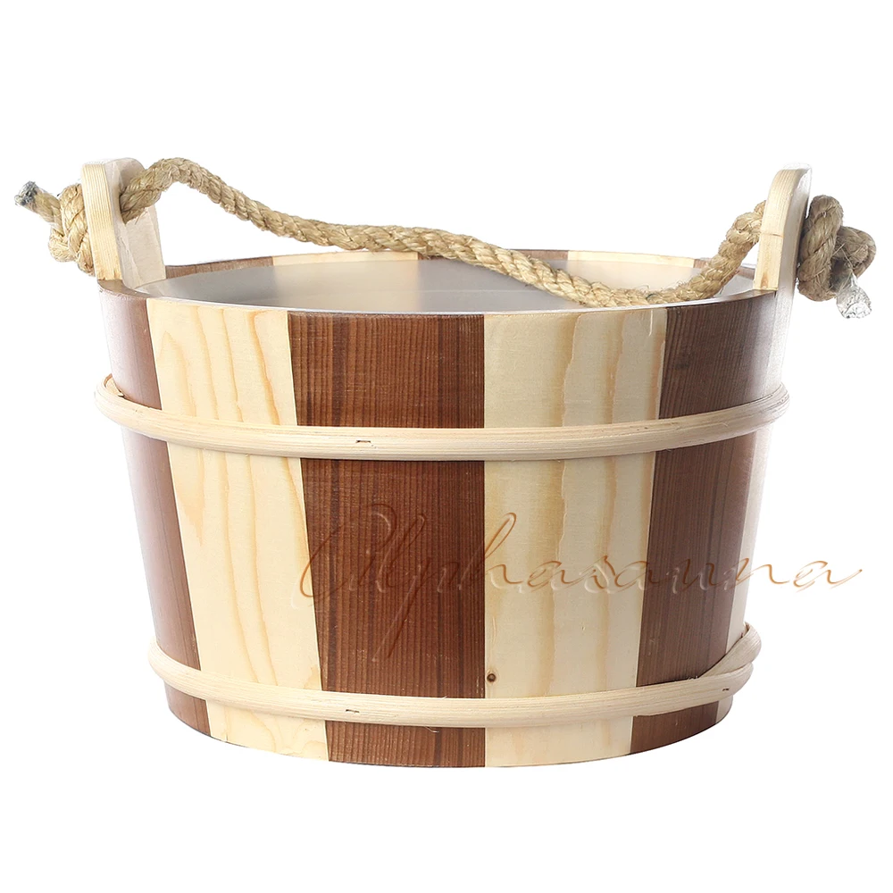 4L Sauna pail and ladle Red Cedar& Pine в сочетании с linner Factory аксессуары для сауны, оптовик, сауны