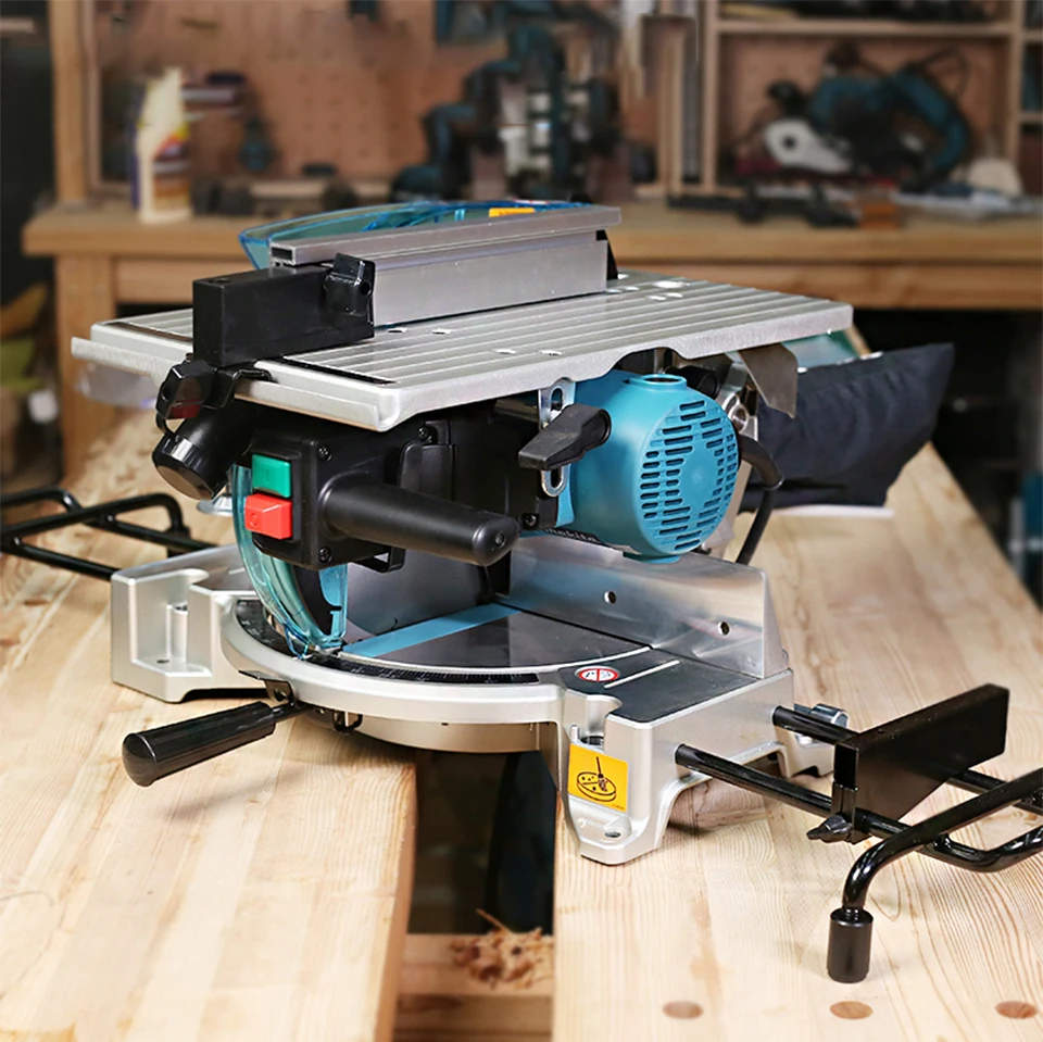 Япония Makita LH1201FL Настольная пила, косая алюминиевая машина, легированная пластиковая сталь, деревообрабатывающая режущая бензопила 12 дюймов 1650 Вт