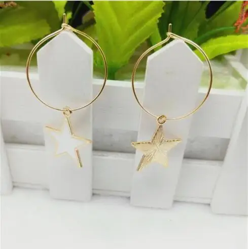 Новинка 1279 лидер продаж большие Геометрические элементы золотые капли масла