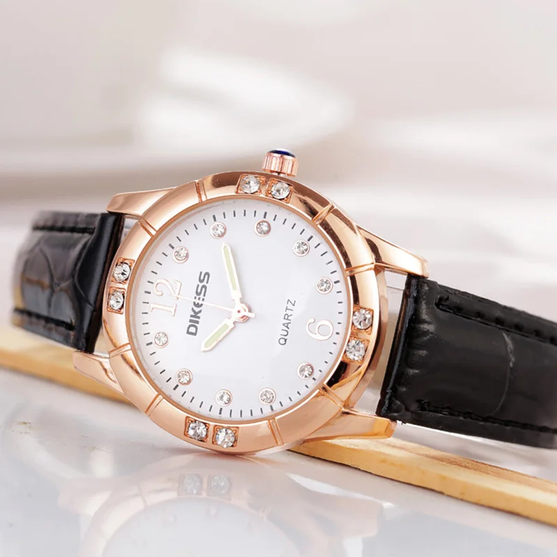 Модные женские часы кварцевые кожаные Наручные в стиле кэжуал Reloj Mujer Relogio