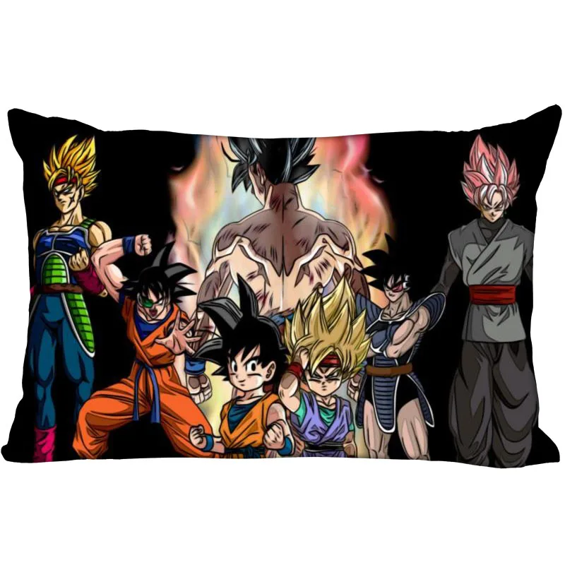 1 Горячая Распродажа Dragon Ball Z, накидка для подушки, Спальня для дома или офиса, декоративные Наволочки прямоугольник Подушка на молнии Чехлы Атласная ткань, не выцветает - Цвет: 1