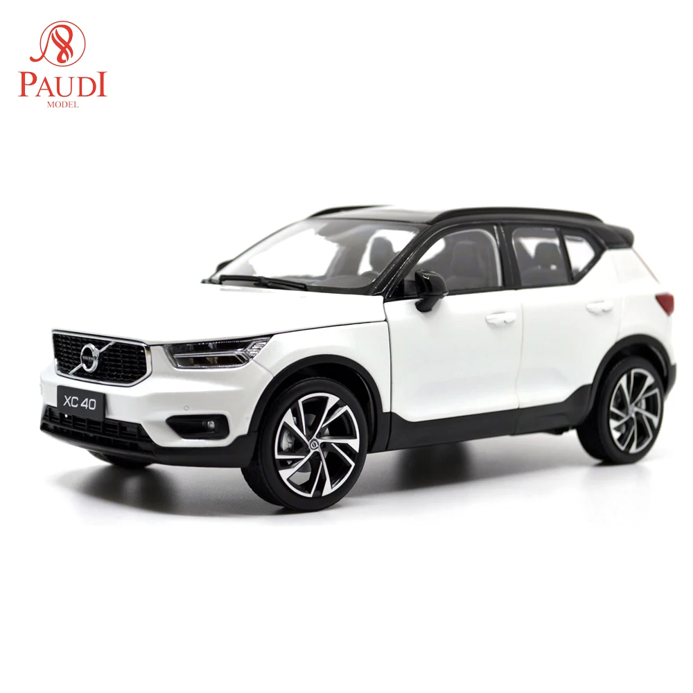 Paudi модель 1/18 1:18 Масштаб Volvo XC40 белая литая модель автомобиля Игрушечная модель автомобиля открываются двери