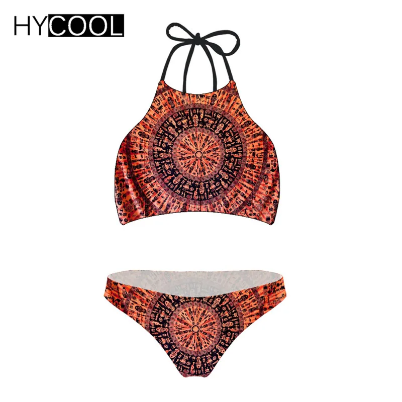 Комплект бикини HYCOOL 2019 этнический купальник в африканском стиле пуш ап