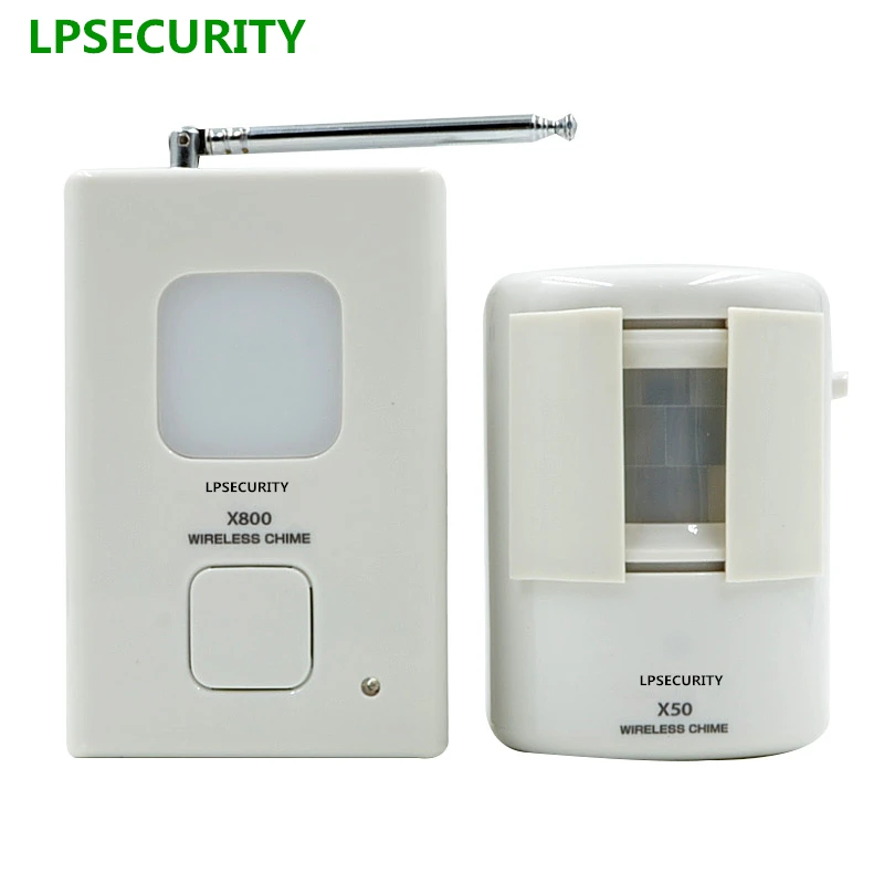 LPSECURITY 200m Wireless Alarm PIR Motion Sensor detector Safety Alert for Home Security systems with Nightlight | Безопасность и