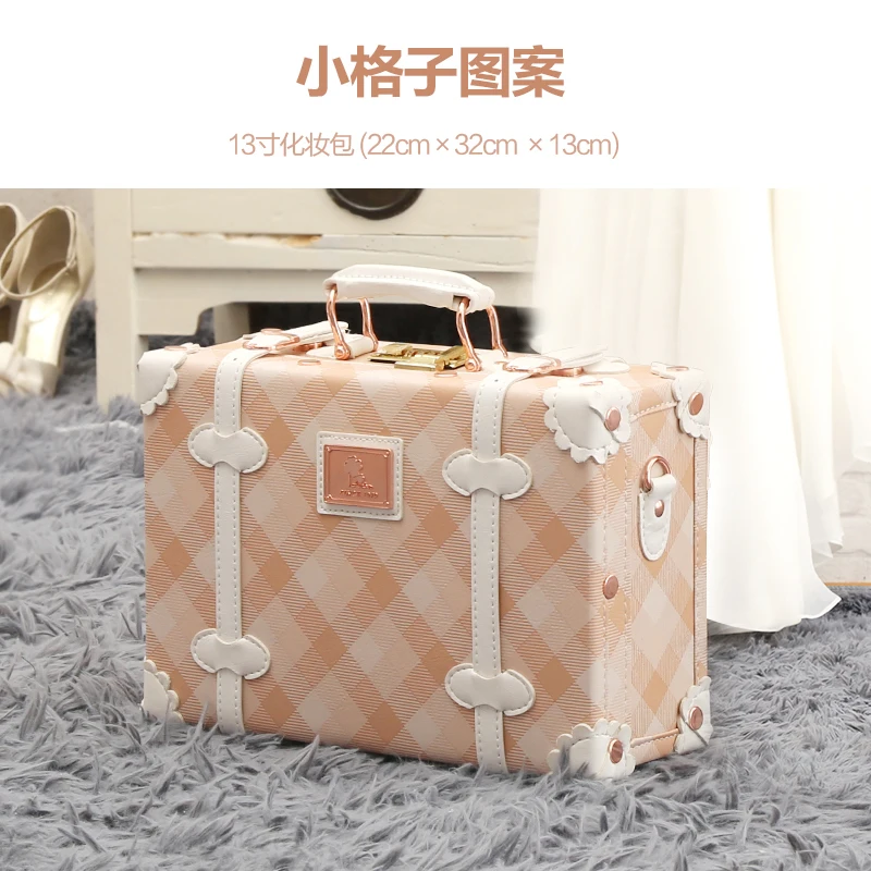 Style 5 Женская сумка, светильник с кодовым замком, чемодан, 12 дюймов, мини-застежка, Дамская деловая косметичка из полиуретана, чемодан для макияжа, сумка для туалетных принадлежностей, дорожная сумка - Цвет: Style 5