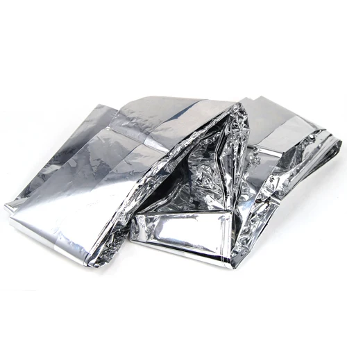 Хорошее предложение 10 шт фольгированное космическое одеяло аварийное