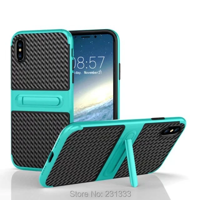 Чехол для Iphone X IphoneX Traveller Brush Hybrid Armor TPU PC жесткий чехол с подставкой и отделением ID