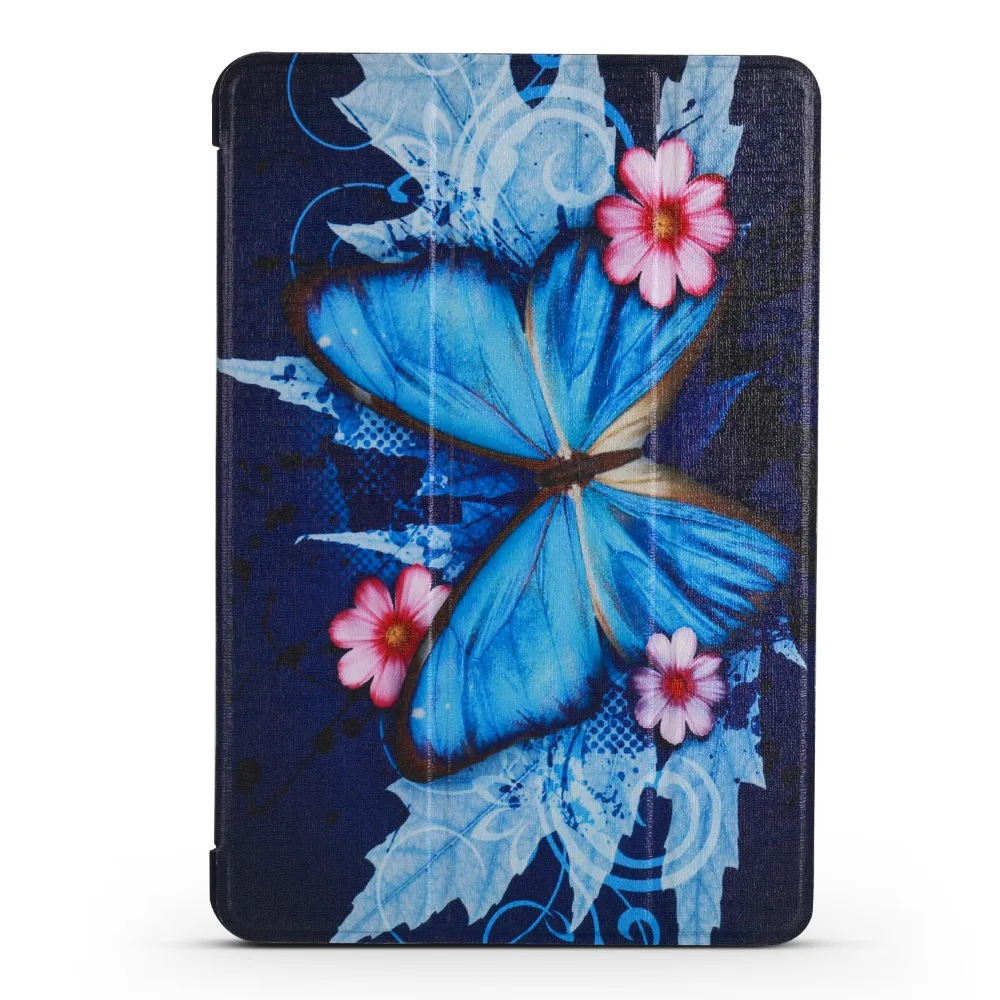 Мягкий чехол с синими бабочками для iPad Mini 1234 234 2017 2018 Air 1 2 Pro 9 7 10 5|Чехлы планшетов и