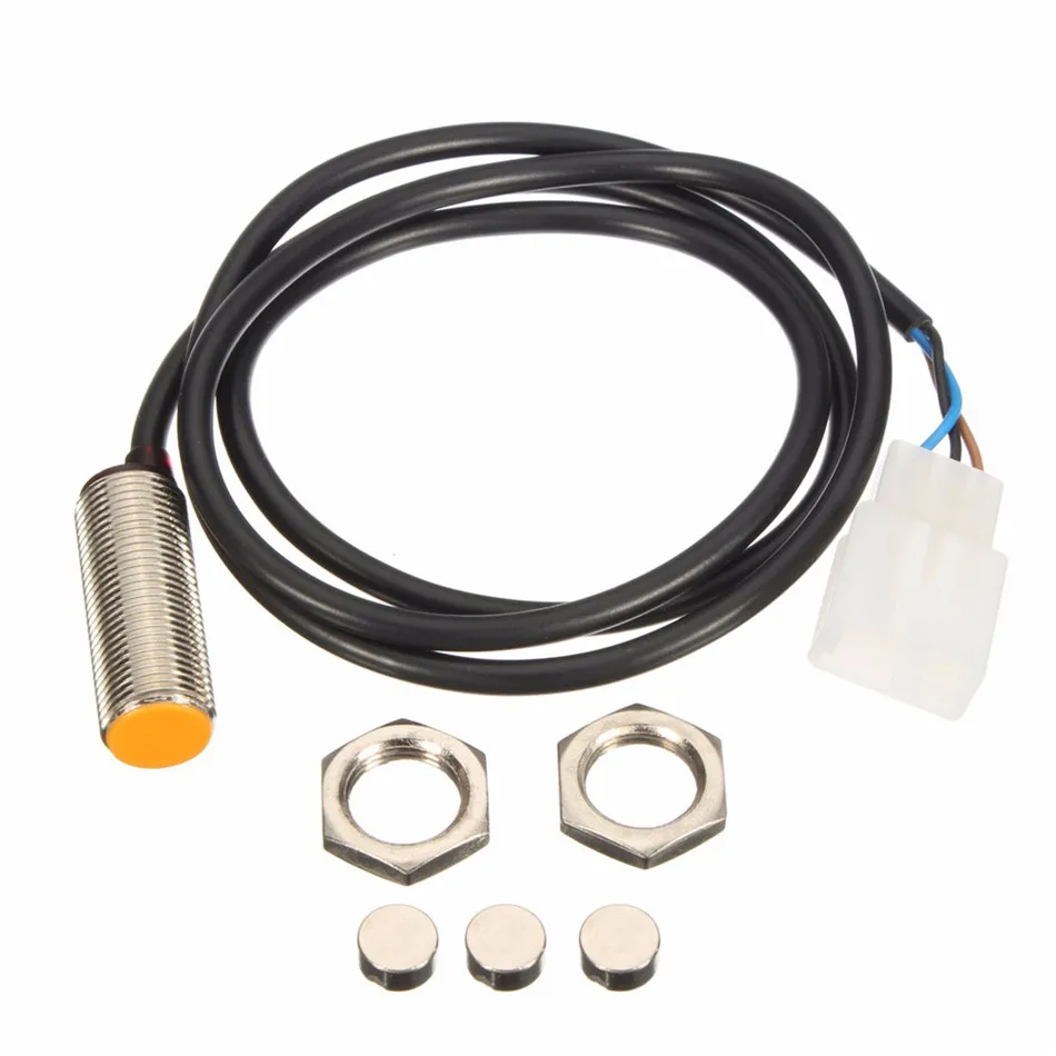 IZTOSS Универсальный Синий Мотоцикл LCD Цифровой Регулируемый Импульсный спидометр