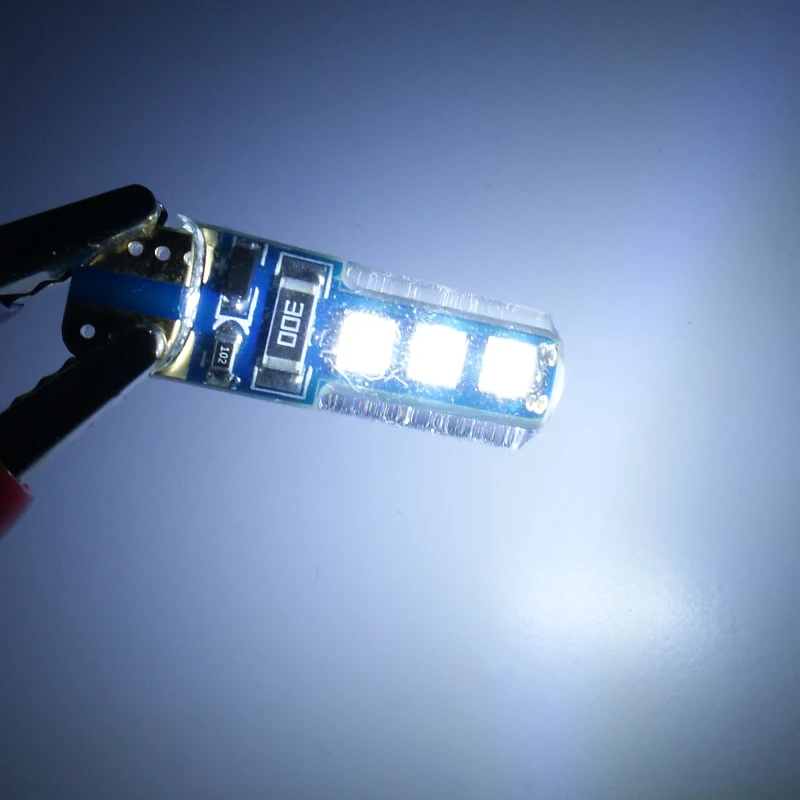 RXZ 100 шт. силиконовый COB светодиодный T10 3030 168 194 W5W лампочка 6SMD номерной знак