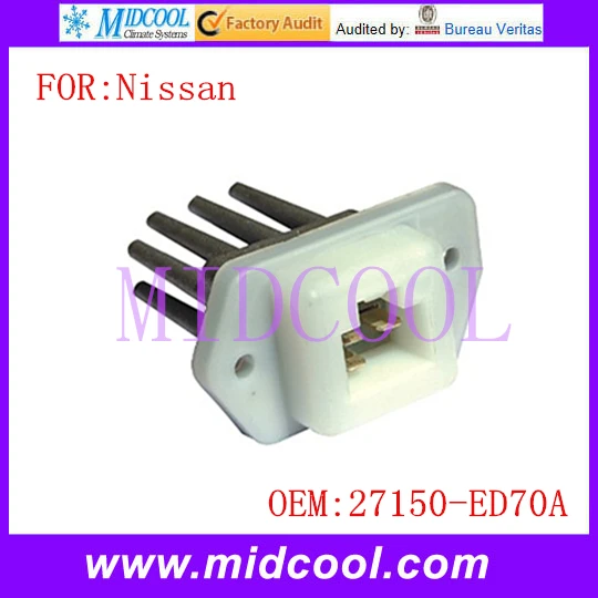Новый кондиционер вентилятор двигателя резистор использовать OE NO. 27150 ED70A 27150ED70A