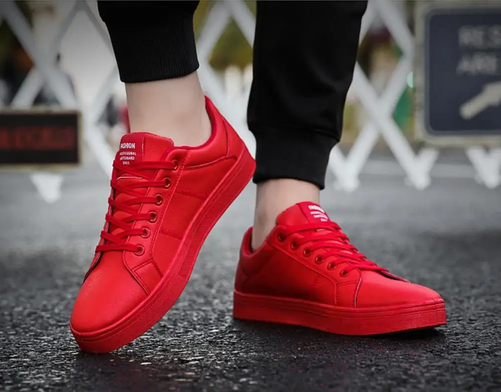 2018Men's casual shoes spring and autumn season new men's small white students low help fashion trend | Обувь