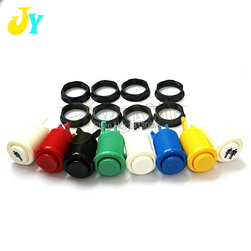 

1pcs Arcade Push Button Jamma Game DIY Parts for Mame Arcade HAPP Style Push Button Durable Multicade Long Switch Mult-color
