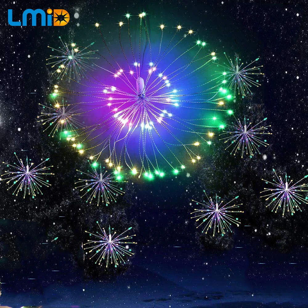 LMID солнечные лампы солнечные огни для украшения сада струны праздничные сказочные огни светодиодные солнечные лампы Открытый водонепроницаемый изменить цвет